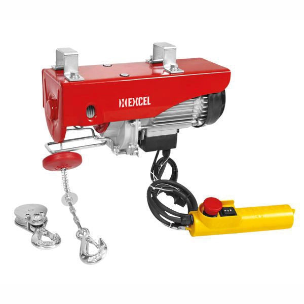 Excel CDF02451 Paranco Elettrico 200-400 Kg 1000 W 10-5 m-min colore Giallo