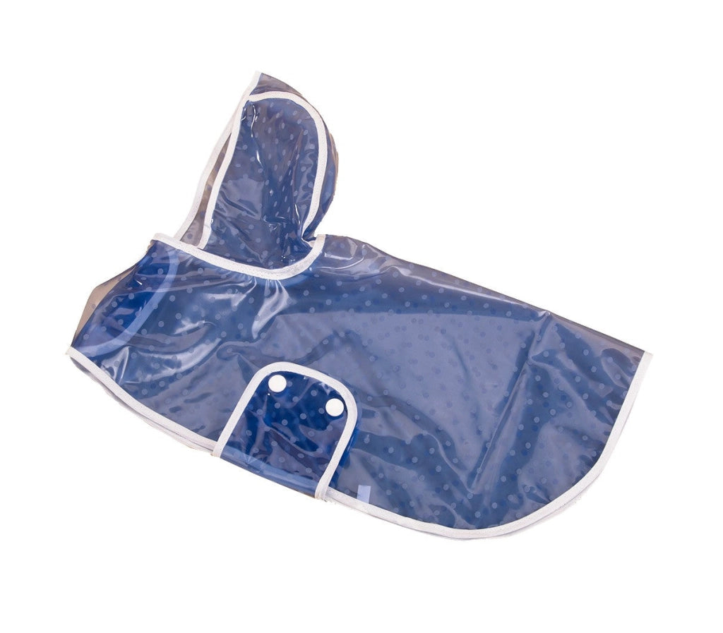 Impermeabile per cani e gatti Taglia XL con cappuccio antipioggia Blu