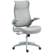 Sedia da Ufficio Ergonomica con Schienale a Rete e Braccioli ¨C Minimal ¨C Grigio