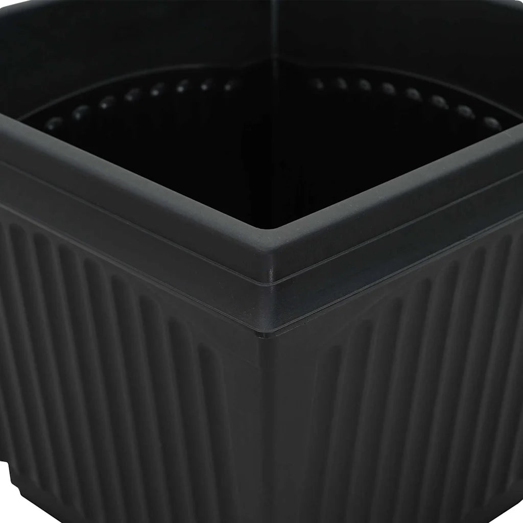 Vasi per Piante 24 pcs Nero 43 x 43 x 33,5 cm Plastica 3403317