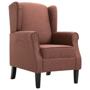 Poltrona Marrone in Tessuto 248617