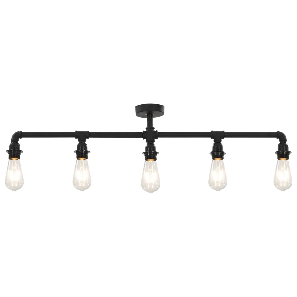 Lampadario Nero per 5 Lampadine E27 281629