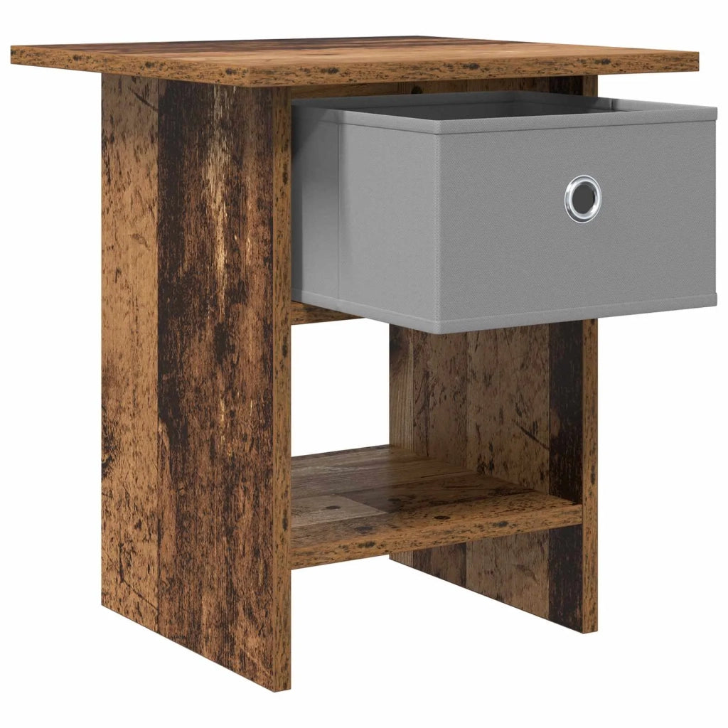 Comodino 2 pcs Legno vecchio 41 x 40 x 45 cm Legno multistrato 8000449