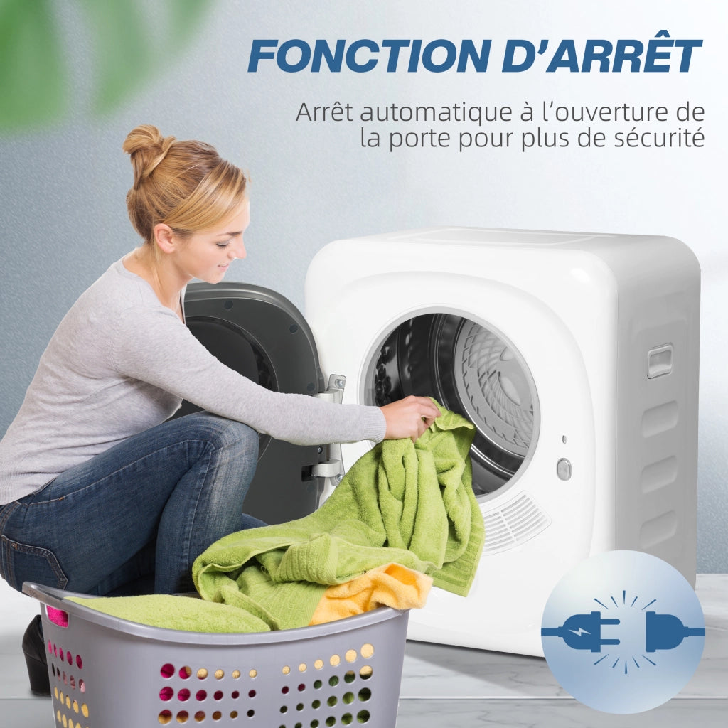 Asciugatrice a condensazione portatile 4 kg ¨C Minimal ¨C 800 W bianco