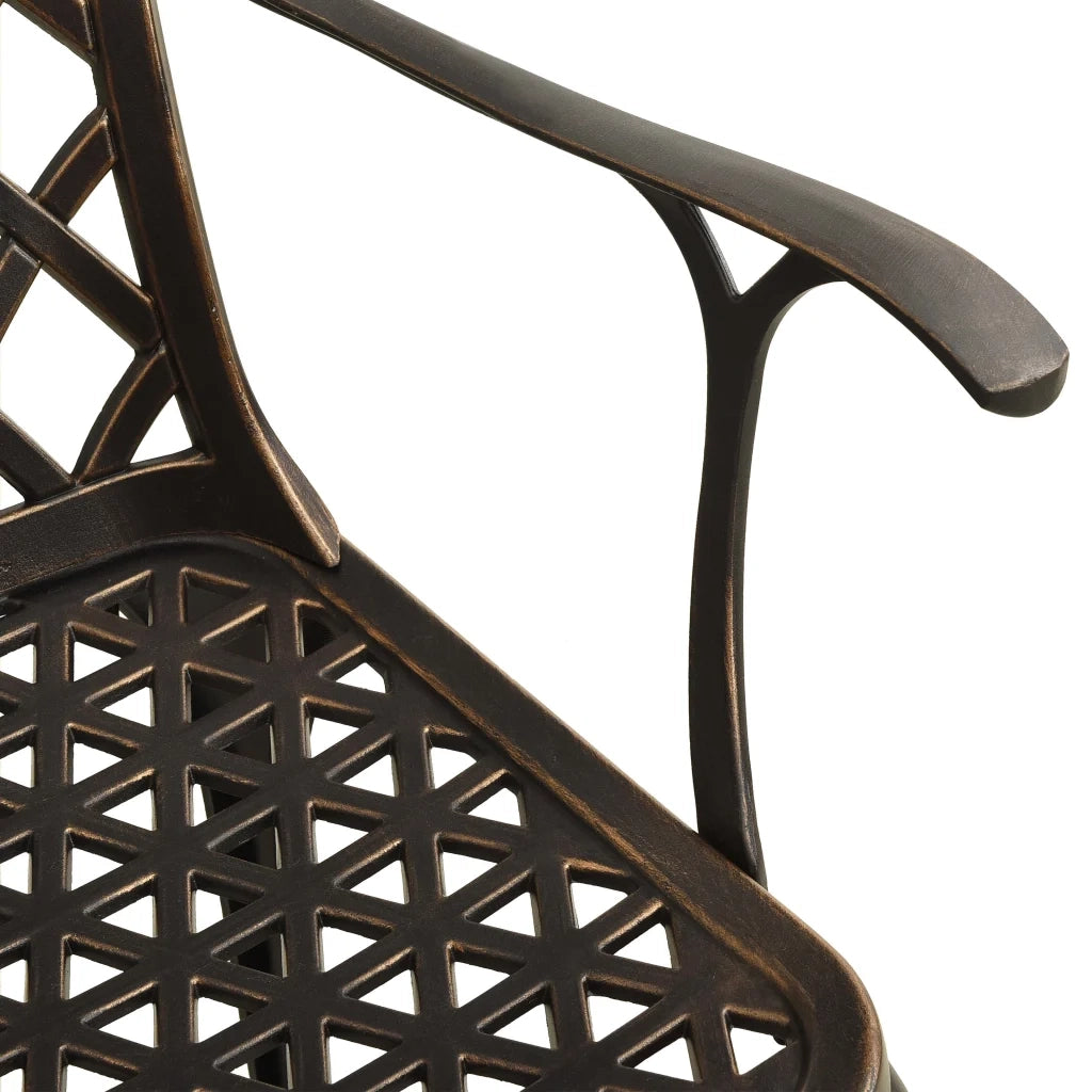 Set da Bistrot 3 pz in Alluminio Pressofuso Bronzo 3070580