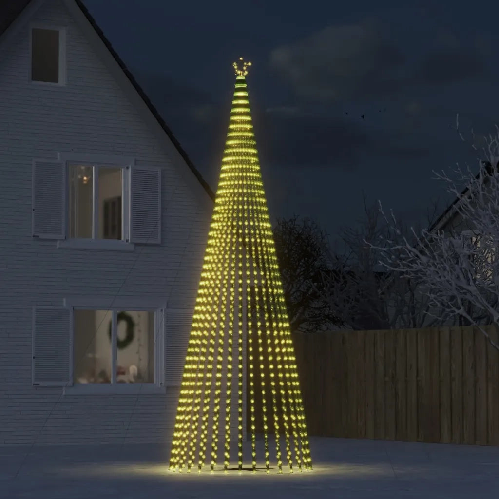 Albero di Natale a LED 1544 LED Bianco Caldo 500 cm 358072