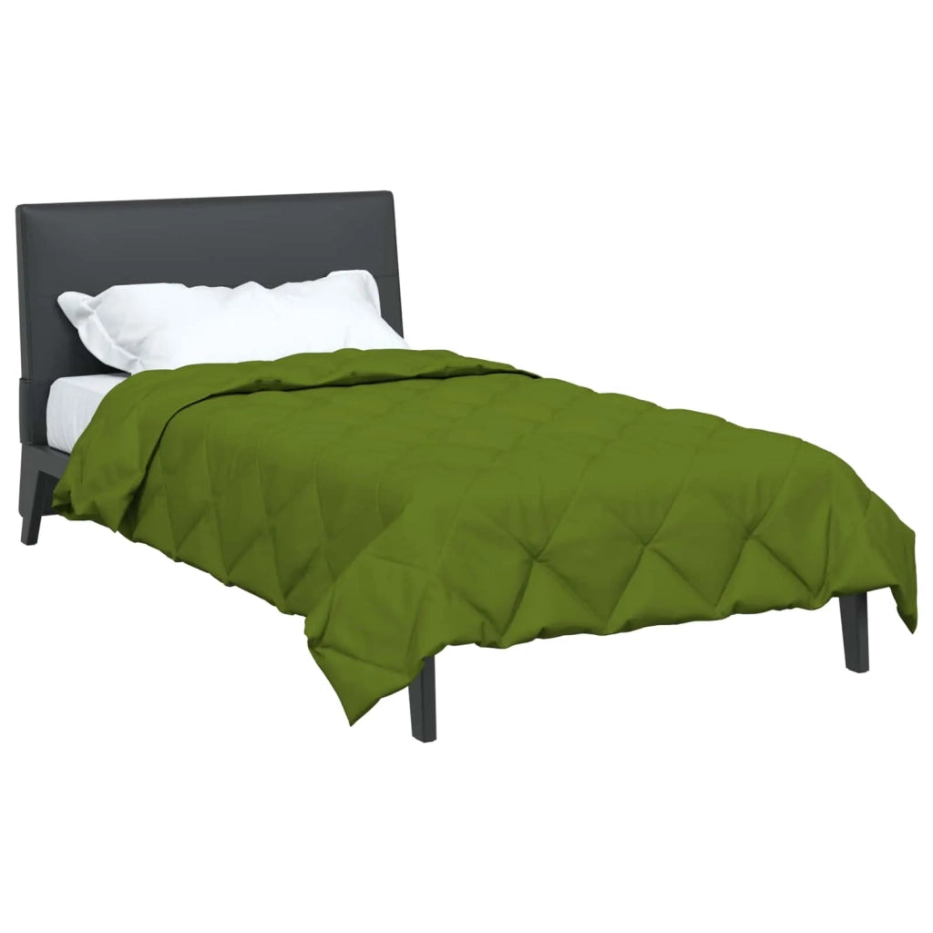 Piumone | Duvet Completo Annuale Verde 155 x 220 cm Microfibra