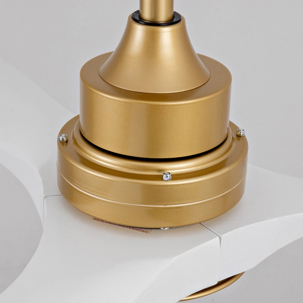Ventilatore da soffitto Yeavio 52 pollici in legno massello con illuminazione LED dimmerabile e telecomando