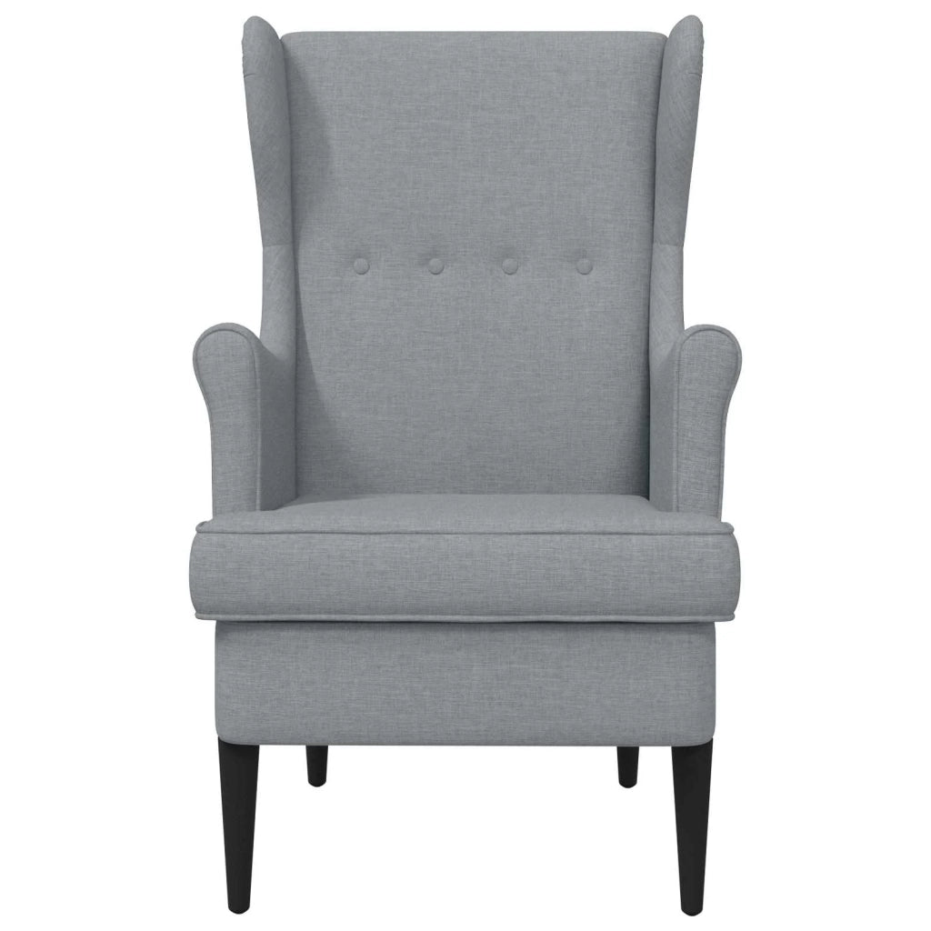 Poltrona Grigio Chiaro Tessuto 42029882