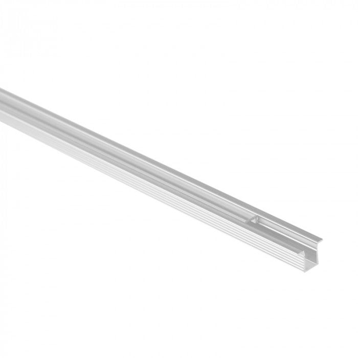 Profilo LED PW02 da incasso anodizzato trasparente 2m