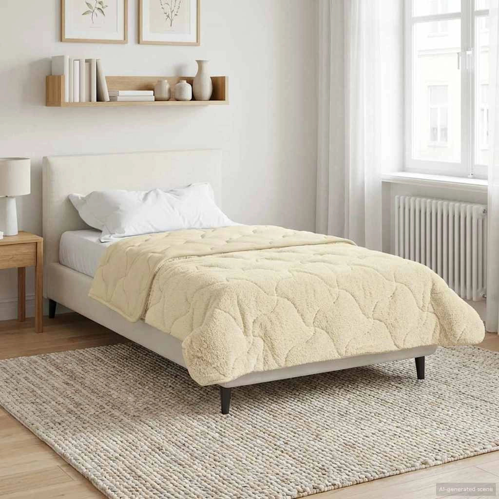 Duvet Invernale 155 x 220 cm Inverno Crema Traspirante 42026368