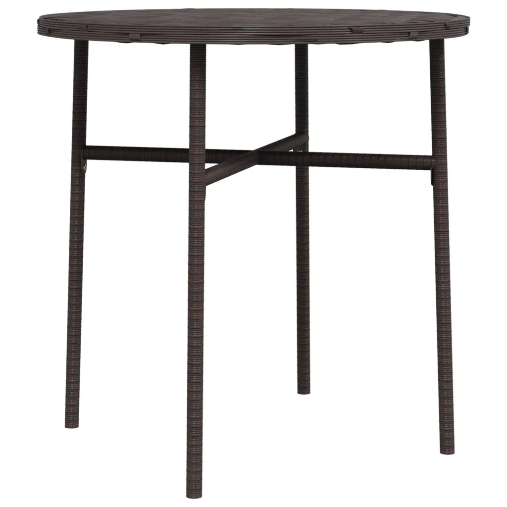 Tavolino da Giardino | Tavolino da T¨¨ Marrone 45 cm in Polyrattan