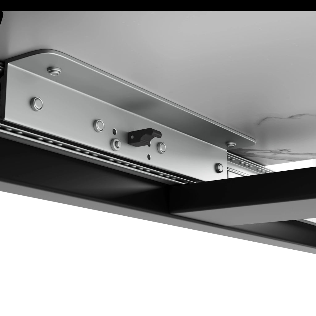 Set tavolo da pranzo allungabile 140-179;5x80 cm con 8 sedie in velluto nero
