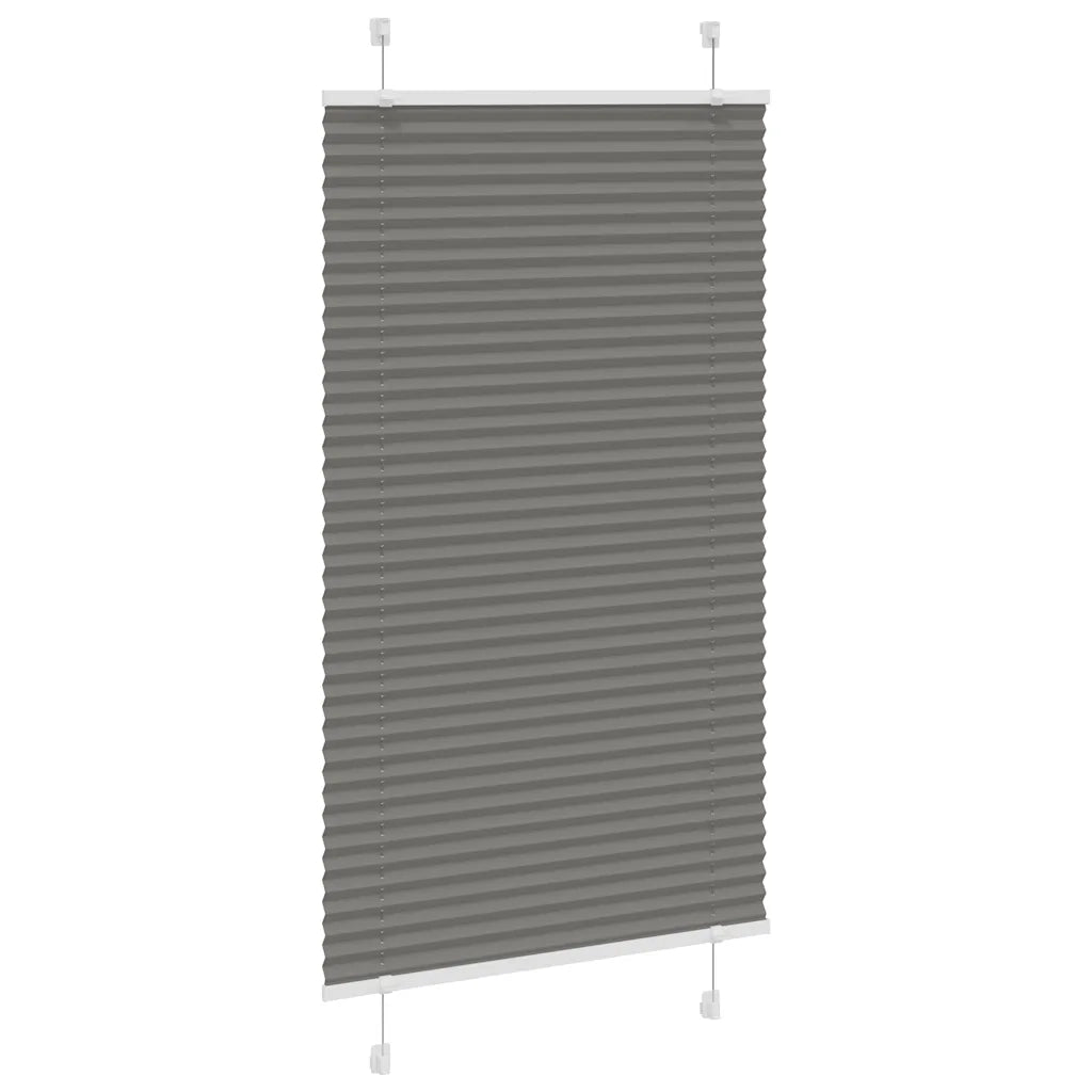 Tenda Plissettata | Tenda pliss¨¨ Antracite 75x100 cm Larghezza Tessuto 74,4 cm