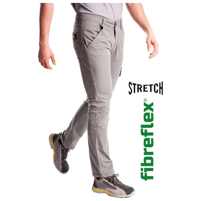 Rica Lewis 5429962 Carp27 Pantaloni da Lavoro Uomo Cotone Stretch Regular Multitasche colore Grigio