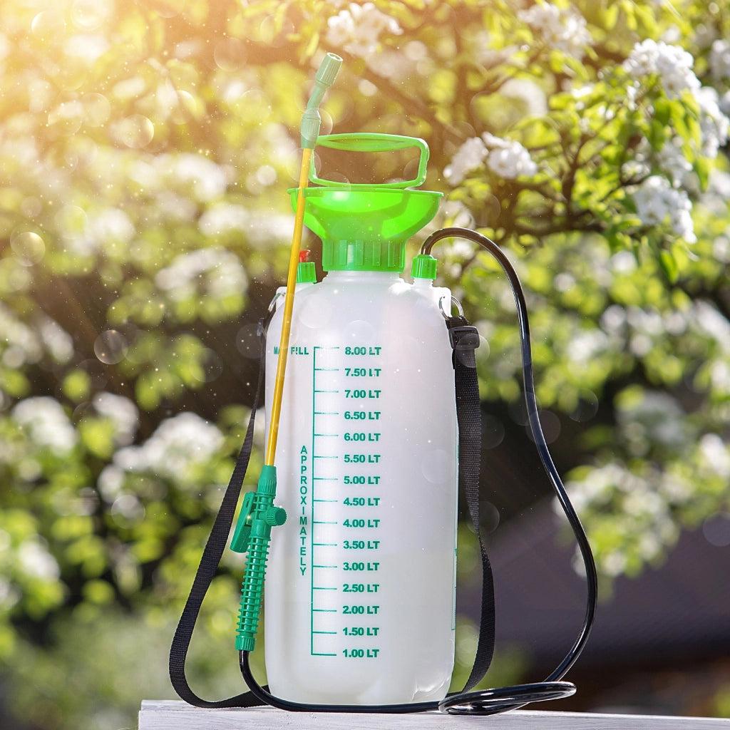 Spruzzatore a pressione manuale KADAX da 8 litri, spruzzatore da giardino per piante con lancia grande