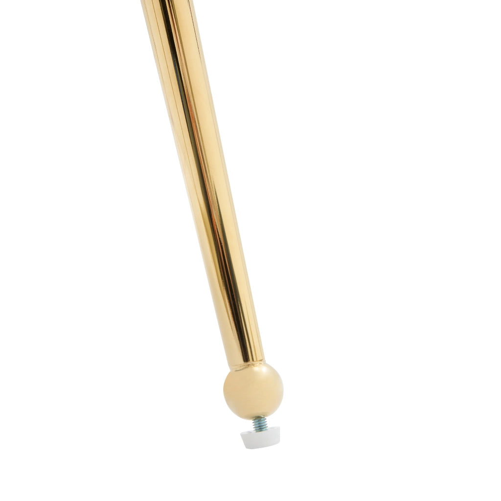 SEDIA in velluto Beige e Oro, Set da 6 pezzi