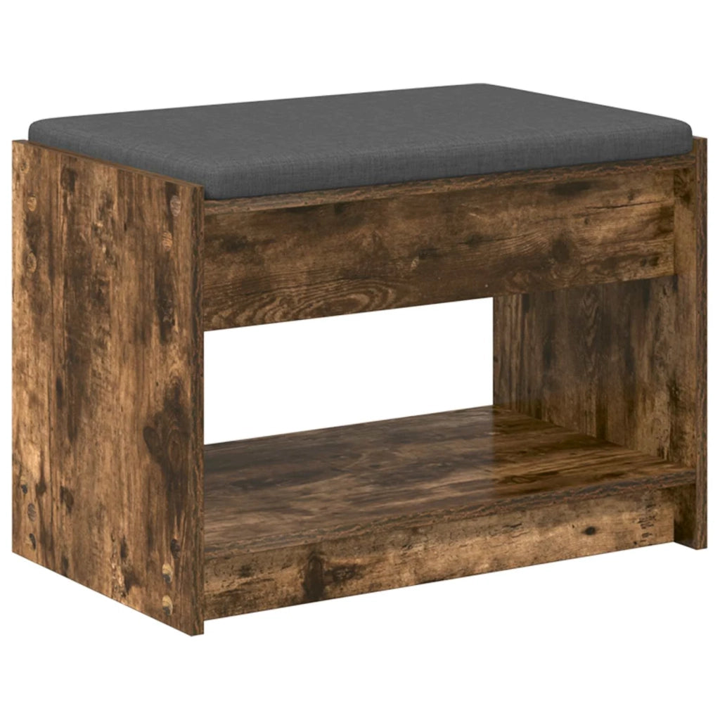 Panca per ingresso Quercia Affumicata 63 x 38 x 45 cm