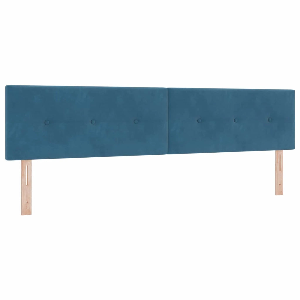 Letto Ottomano con Materasso e LED Blu scuro 200 x 200 cm 3457342