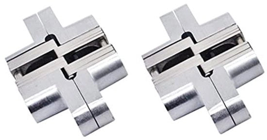 ONF3 - Scharniere per porta blindata in acciaio inossidabile - Scharniere per porta scorrevole nascosti - Duraturo e resistente all'usura - 19 x 95 mm - Scharniere per porta di cassa -...