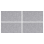 Gradini per Scale 4 pz | Tappetini per scale autoadesivi Argento 50 x 25 cm Alluminio