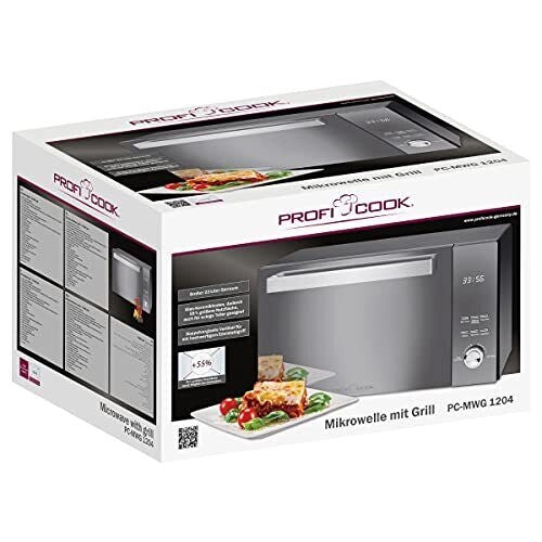Profi Cook 501204 PC-MWG 1204 Forno a microonde con grill 23 L 800 W 8 programmi automatici colore Nero
