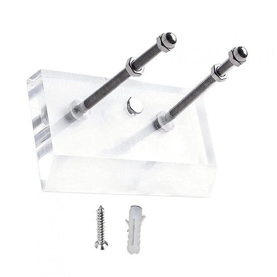 Supporto Skateboard Transparente - Montaggio a Parete - Resina Acrilica Rafforzata - Installazione Facile - Supporto alla Parete con Design - Maggiore Stabilità - Supporto Skateboard