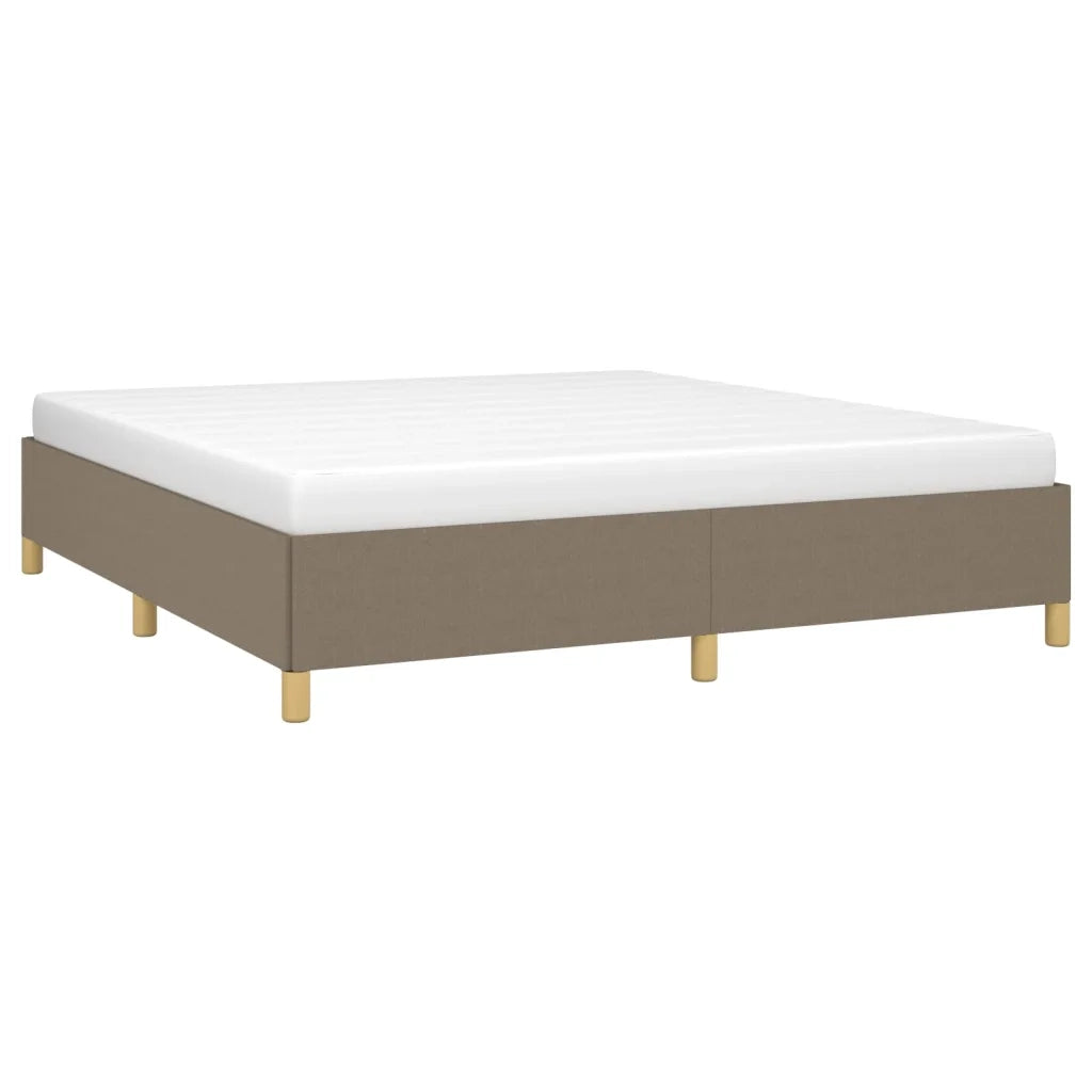 Struttura Letto a Rete a Molle Tortora 160x200 cm in Tessuto