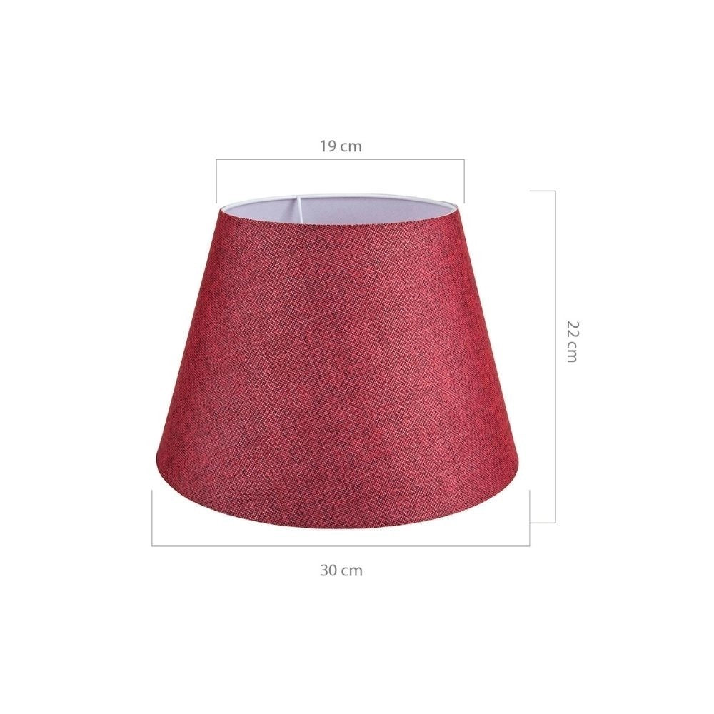 Lampada da tavolo base bianca e paralume colore rosso LAGUNAH372865
