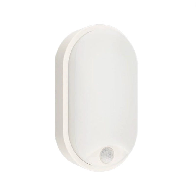 Plafoniera led bianca ovale 14watt sensore di movimento luce naturale 4000k