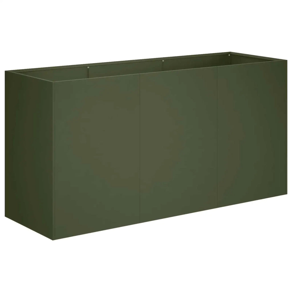 Vaso da giardino Verde Oliva 120 x 40 x 60 cm 8005893
