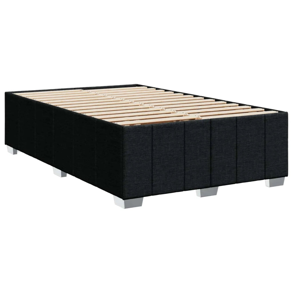 Letto box spring con materasso Nero 120 x 190 cm Tessuto 3454101