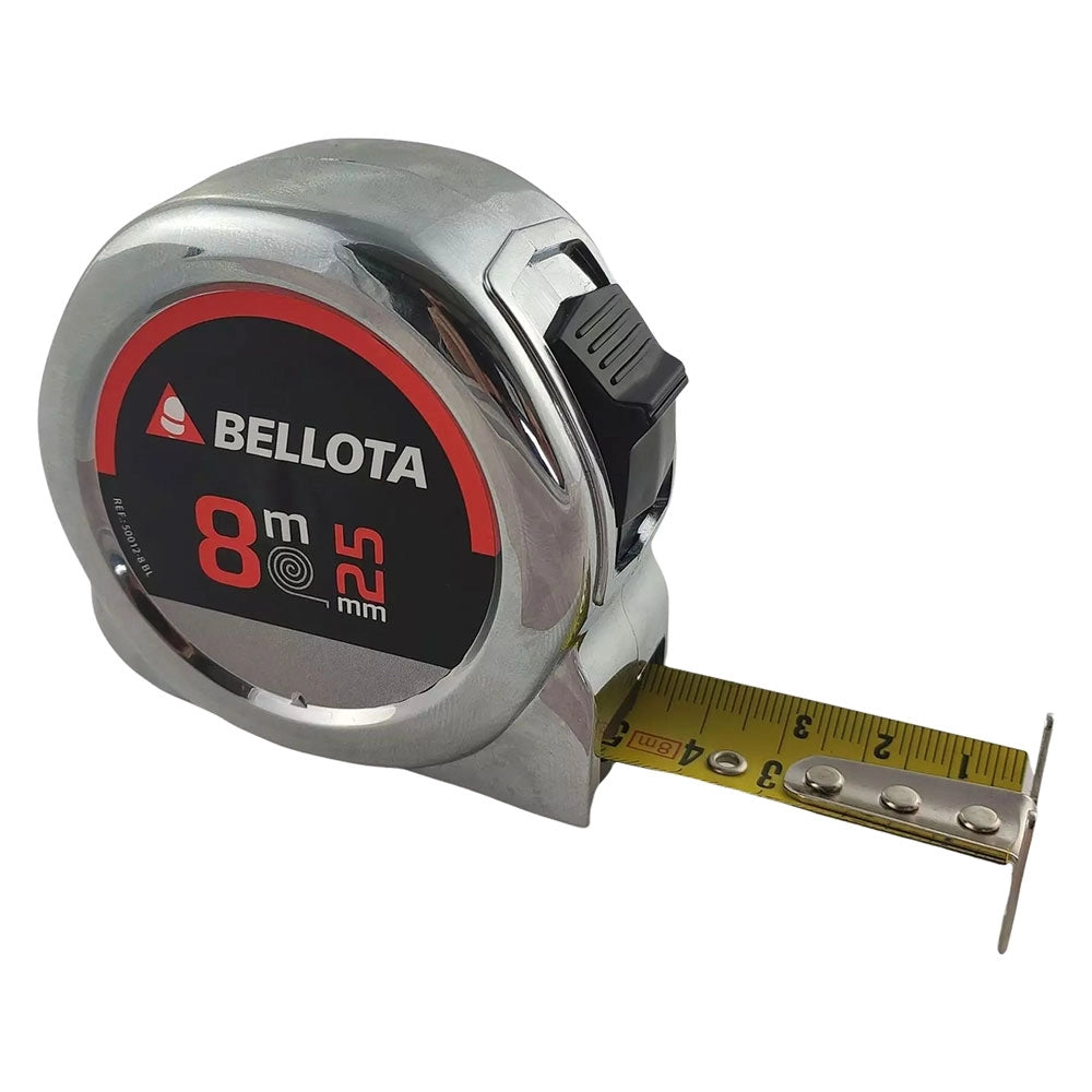 FLESSOMETRO PROFESSIONALE mt 8 mm 25  - BELLOTA
