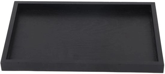 Dienblad in legno massello - versatile e duraturo - nero