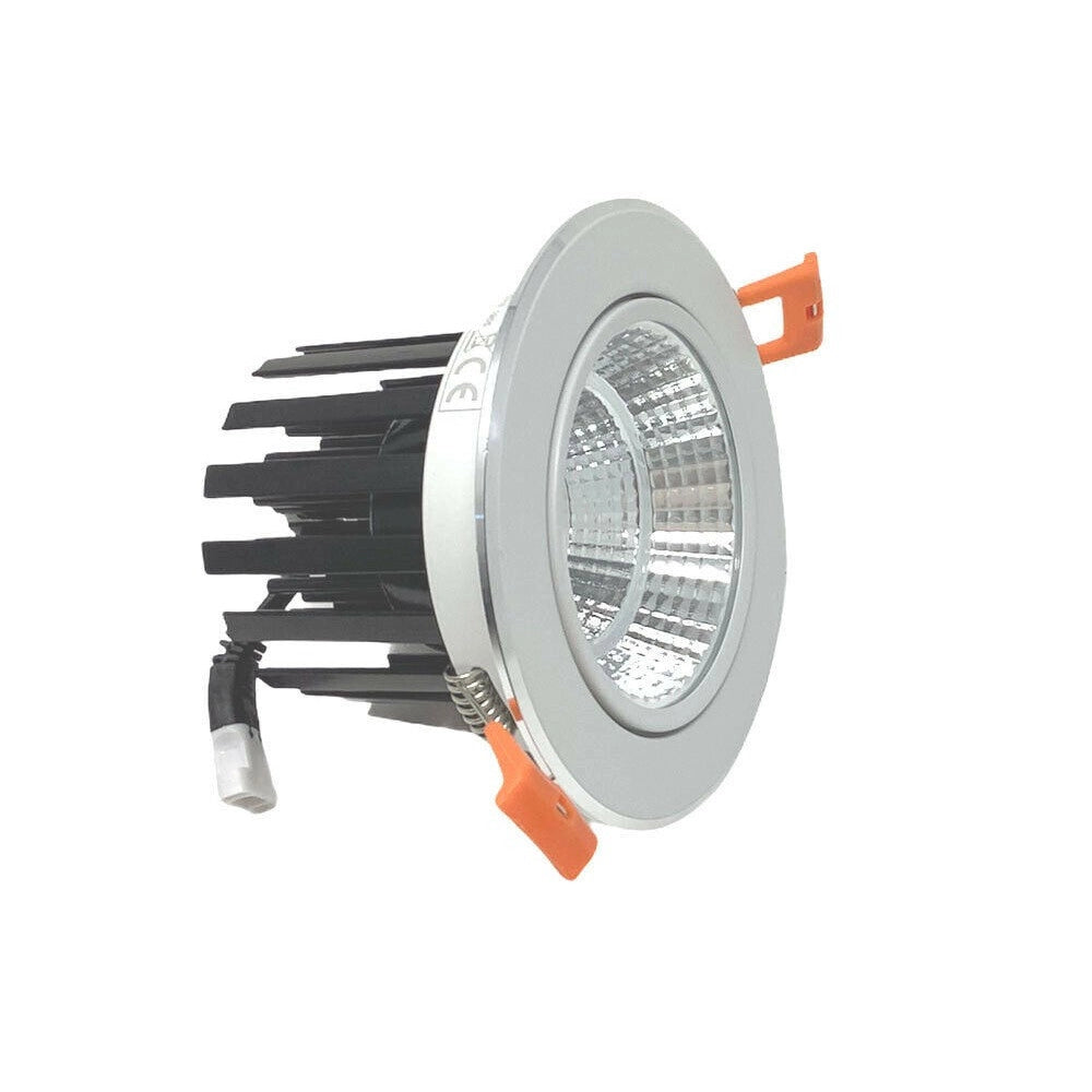 Trade Shop - Faretto Incasso Led Cob 12 W Per Controsoffitta Luce Fredda Calda Naturale - -bianco Naturale      -