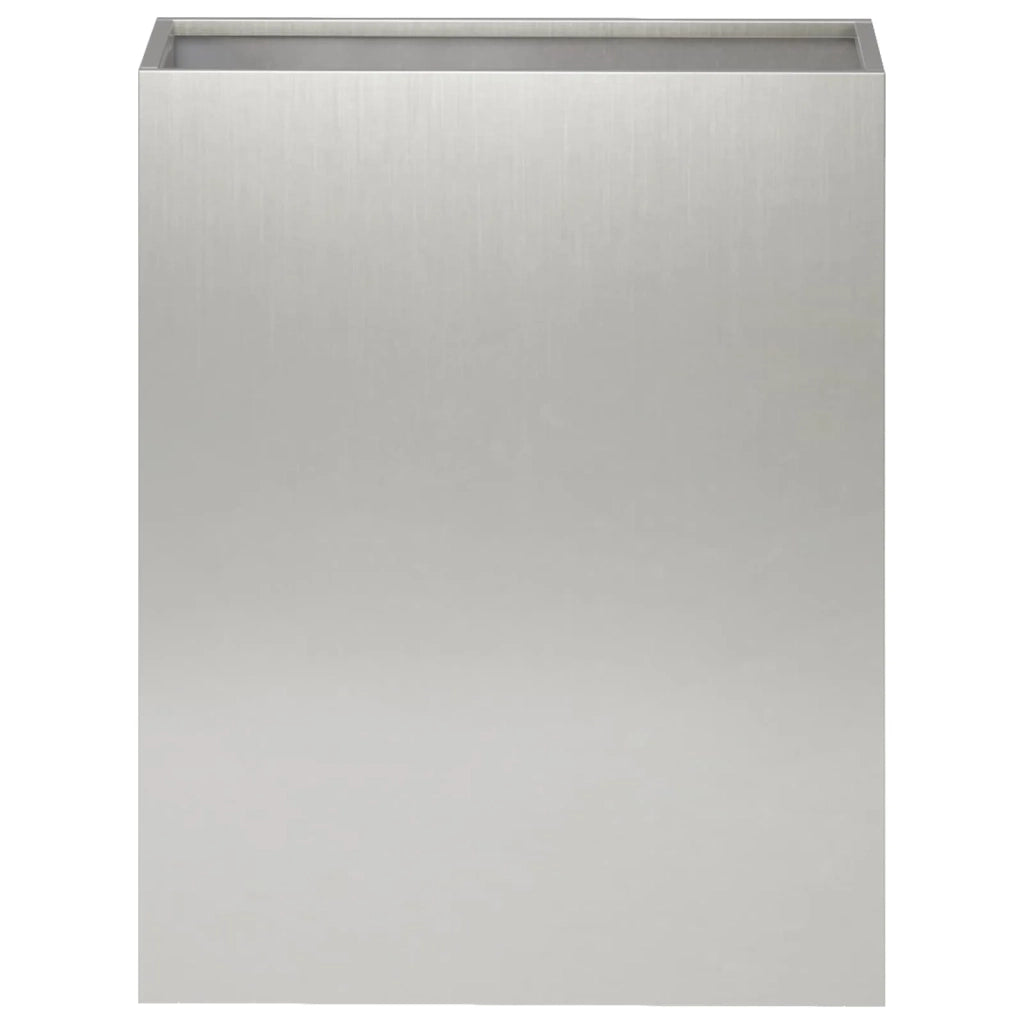 Vaso da giardino Argento 40 x 20 x 50 cm Acciaio Inox 8005422
