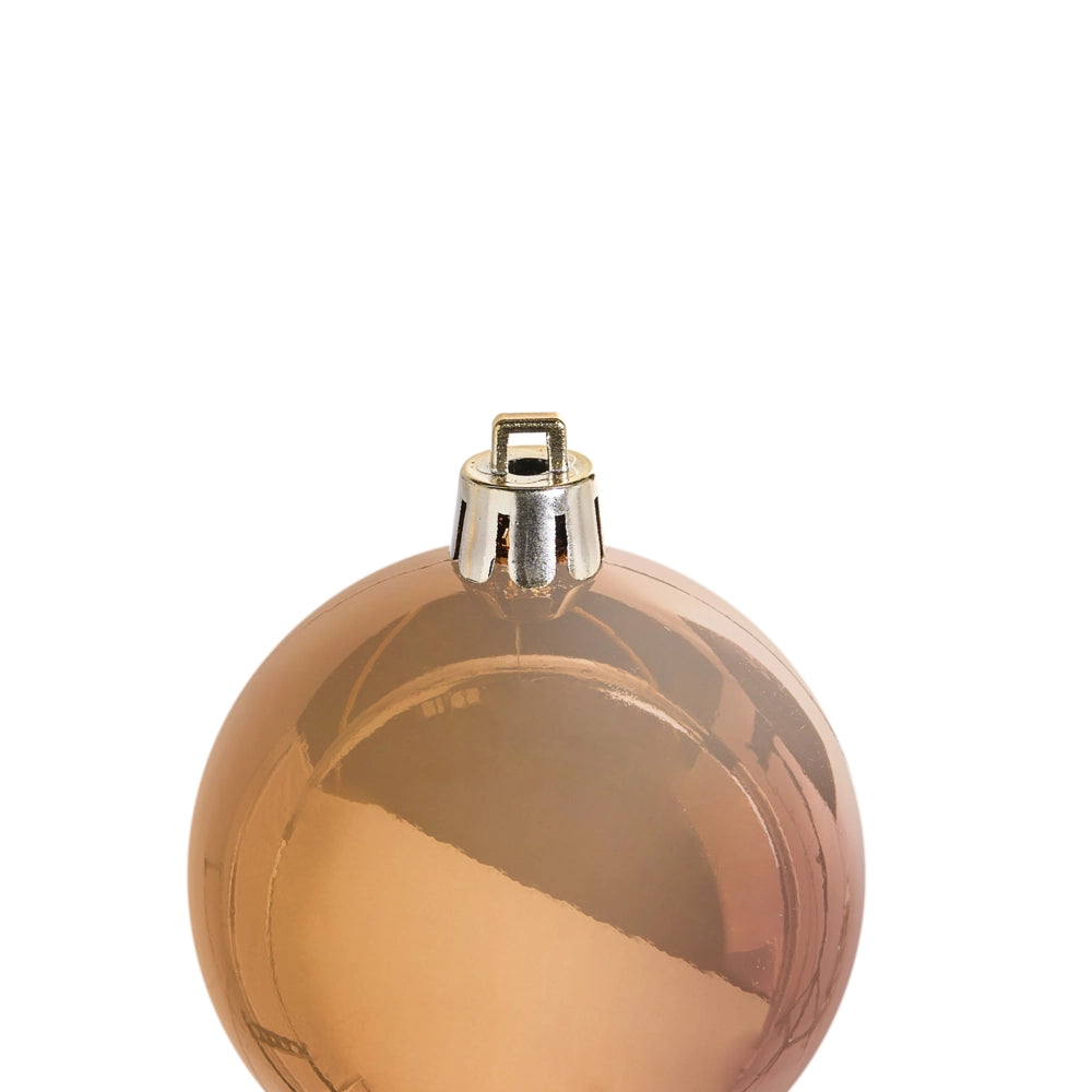 Set di 48 palline di Natale in plastica da appendere all'albero di Natale in stile glamour moderno Kolima dorato
