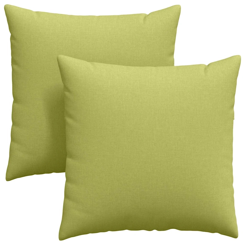 Cuscini da Divano 2 pcs Verde chiaro 60 x 60 cm Tessuto 42014007