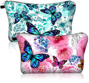 Set di toilettes per donna - 2 pezzi - azzurro e rosa