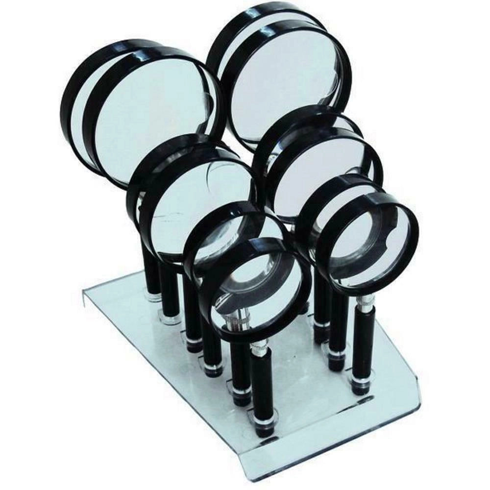 Vigor-Blinky EXPO Lenti di ingrandimento Blinky Set 12 pezzi 60 mm 75 mm 90 mm colore Nero