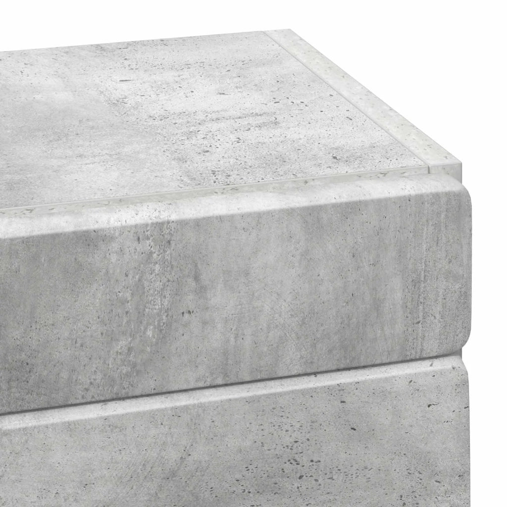 Armadio da bagno a muro TULUM Grigio cemento 37 x 24,5 x 86 cm 880334