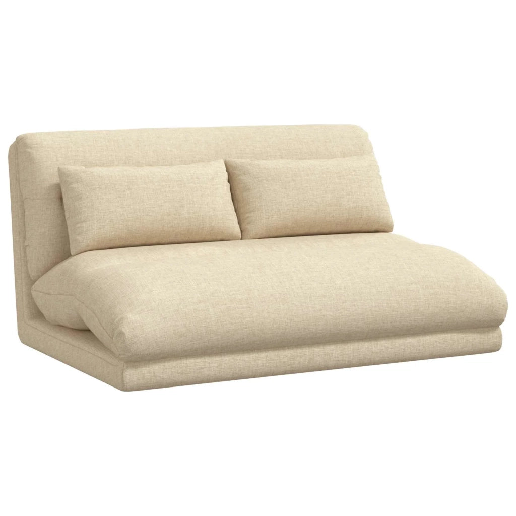 Sedia da Pavimento Crema 110 x 82 x 55 cm Tessuto 42028207
