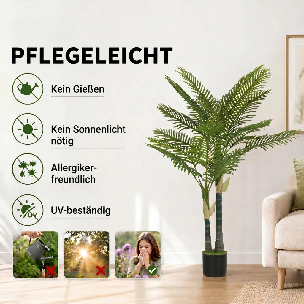 Palma Artificiale 150cm con Vaso ¨C Xylo ¨C Verde