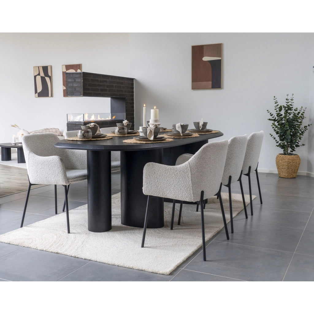 Tappeto Rettangolare Surat, Beige, Lana, 160x230x1 cm