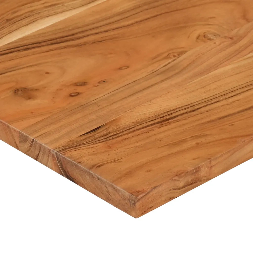 Piano Scrivania 120x50x2,5cm Rettangolare Legno Massello Acacia 370166