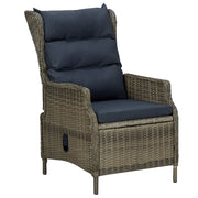 Set da Pranzo da Giardino 9 pz con Cuscini in Polyrattan Marrone 3060161