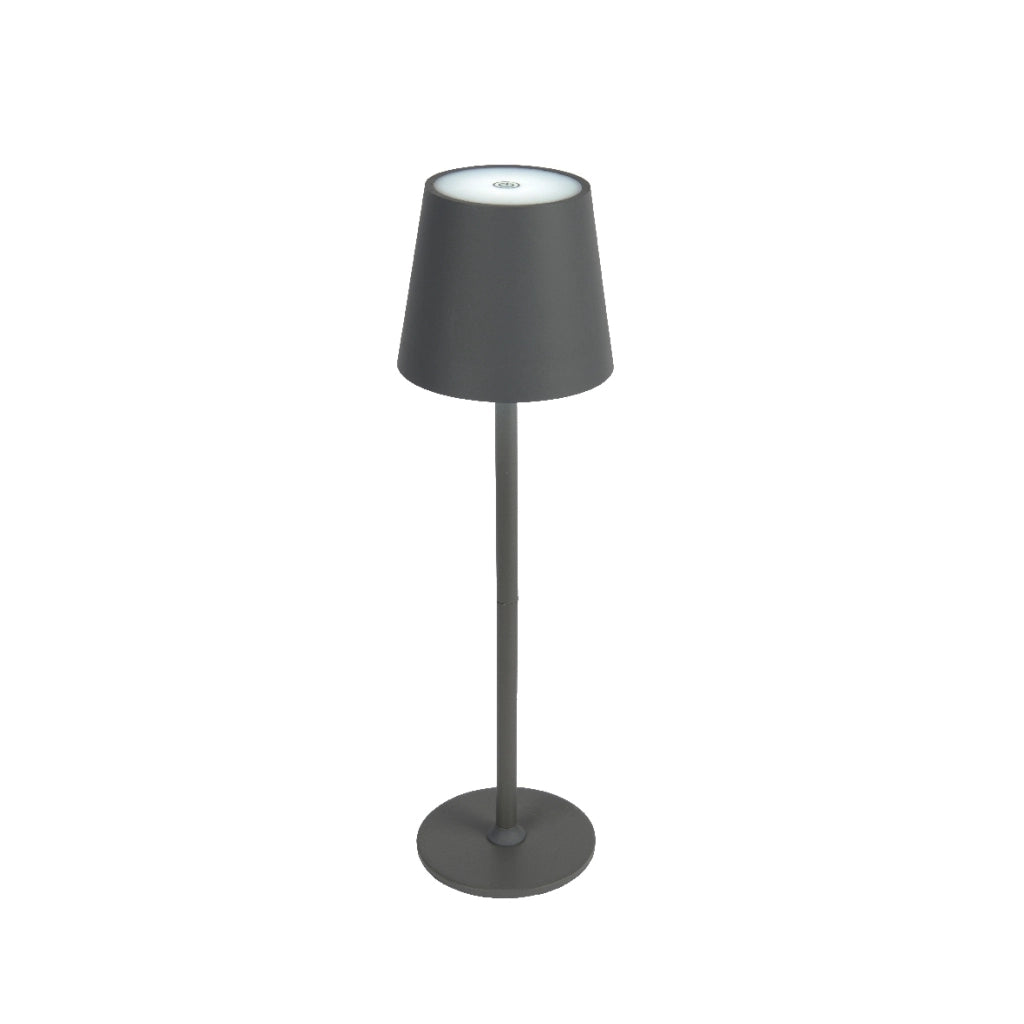 LAMPADA DA TAVOLO LED D.11XH37CM IN PVC GRIGIO.