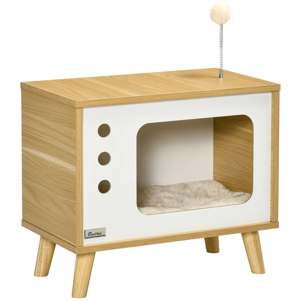 Casetta per Gatti ¨C zephmum ¨C Legno Rovere 50x28x43 cm