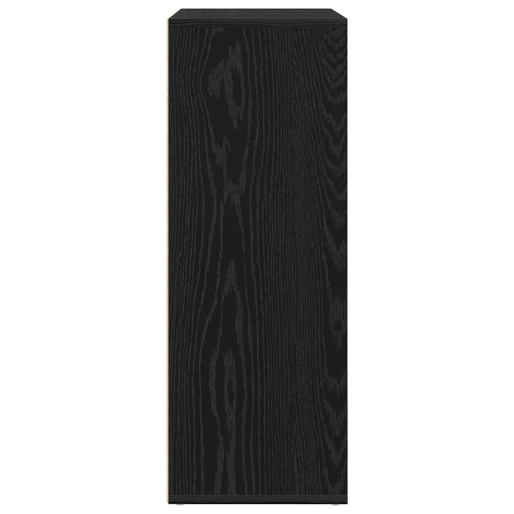 Credenza | Madia | Buffet da pranzo | Armadio da pranzo Rovere Nero 60 x 31 x 84 cm Legno multistrato