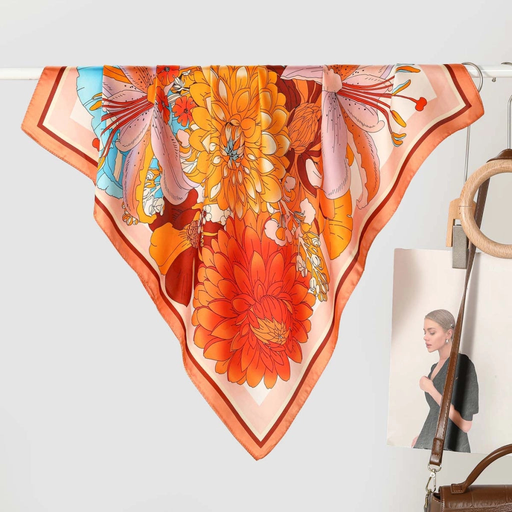 Sciarpa da donna in seta stampata